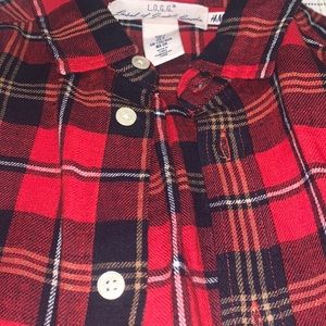 H&M Plaid Flannel Button Up Shirt